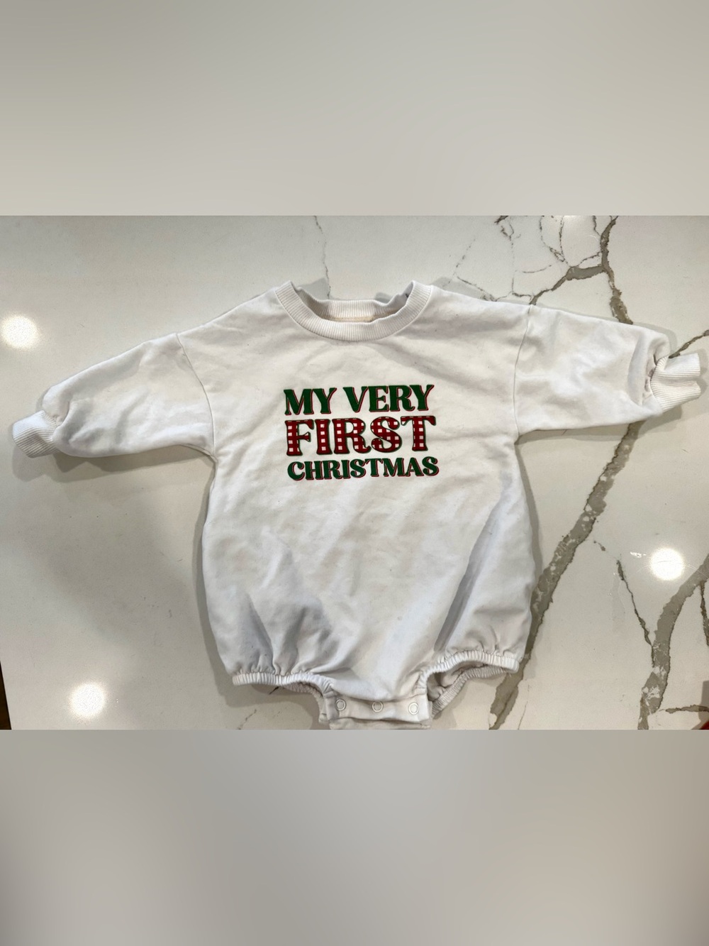 Caden Lane Christmas Baby Onesie